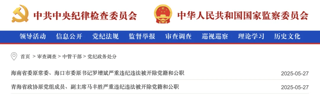 中央纪委国家监委网站通报